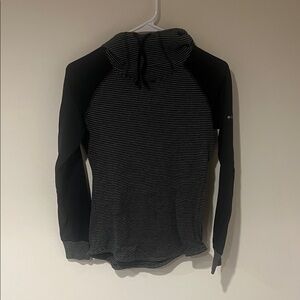 Columbia Black and Gray Striped Pullover